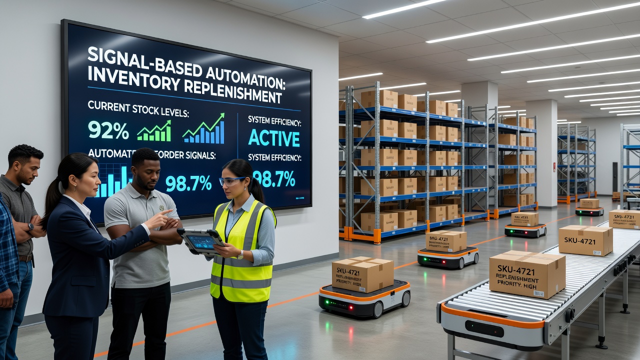 Exploring Signal-Based Automation for Inventory Replenishment in Distribution Centers